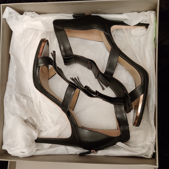 BCBGMAXAZRIA Leigh Fringe Dress Sandal Sz 6.5 - Picture 7 of 15